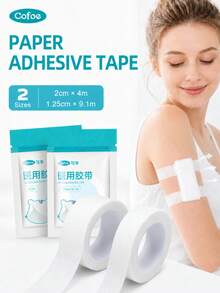 Cofoe 紙膠帶 1 捲－無乳膠低過敏性柔軟紙製手術膠帶，適用於皮膚手術膠帶、紗布敷料固定、傷口急救膠帶 - ADHESIVE TAPE - 查看 11