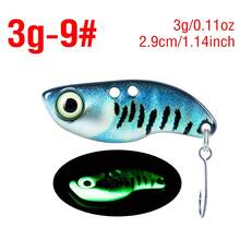 1PC Luminous Metal VIB Fishing Bait 3D Eyes Realistic Simulation Skin Sinking Hard Lure For Fresh Saltwater - V018 - View 34