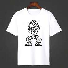 Michaels Jackson King Of POP Retro T - Shirt Hip Hop Rock Pattern Y2K Original Cotton Men 's T - Shirt New T - Shirt Women's Top4 - 白色 - 查看 1