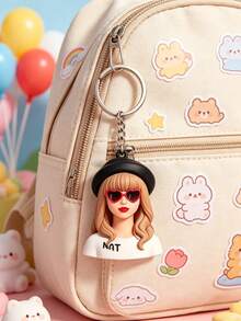 Asmodee 2D Taylor Swift "Miley Cyrus" PVC Keychain For School Bag Hanger - Great Accessory For Daily Wear And Collection As A Memento For Fans. Tour Souvenir For The Era. Bag Hanger. - Multicolor - View 5
