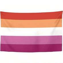 Lesbian Pride Flag Tapestry, Lesbian Wall Decor Hanging For Bedroom Living Room Dorm - 1PC - Xem 12