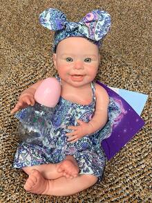 Boneka Bayi Reborn Silikon Padat 18 Inci dengan Desain Mulut Terbuka, Sentuhan Lembut, Sangat Realistis dan Akurat Secara Anatomi, Mainan Pendamping Emosional, Hadiah Sempurna untuk Semua Acara - Boneka Terlahir Kembali - View 12