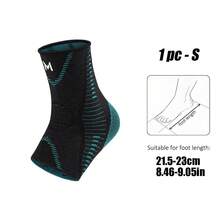 AA MASEDA 1pc Ankle Compression Sleeve, Sports Support Ankle Brace, Comfortable & Snug Fit For Ankle Joint, Suitable For Men & Women Sports, Fitness, Running, Hiking - Black - View 10