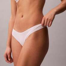 Calvin Klein Ideal Cotton Thong Underwear  Women  Panties QD5124 - 霜紫丁香 - 查看 1