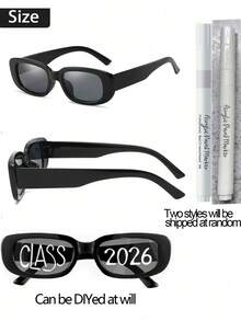 20/1 pièce Lunettes de diplômé 2026, lunettes pour fête de remise des diplômes, convient pour les fournitures de fête, les accessoires pour photomaton, les cadeaux de remise des diplômes, les lunettes DIY, les décorations de fête de remise des diplômes, applicable pour les fêtes de remise des diplômes du lycée et de l'université - Plusieurs styles - Voir 4