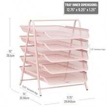 Desktop Storage & Display Box - Pink - View 4
