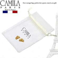 Camila Paris CP2921/2 French Hair Clips for Women Set of 2 Small 1 inch Gold Girls Hair Claw Clips Jaw Fashion Durable and Styling Hair Accessories for Women Made in France with Cellulose   16586756 - Dorado - Ver 5