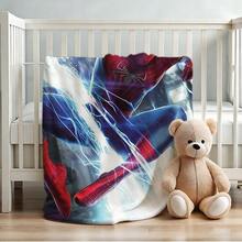 1pc S-Pider-Man Print Blanket,Retro Cartoon Style Throw Blanket,Cartoon Character Printed Blanket,All-Season Universal Nap Blanket,Character Home Decor Blanket,Modern Fashion Gift Suitable For Home Bedroom Bed Sofa Office Lunch Break Cover Picnic Blanket - Nhiều màu - Xem 4