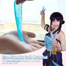 3件組 Zoe 武器 塑膠獵人道具附流蘇 女性動漫服裝配件 男士適用 萬聖節 Cosplay 柔軟透明塑膠道具 無刃 動漫收藏 日常遊戲 主題活動吸睛禮物 - 彩色 - 查看 4