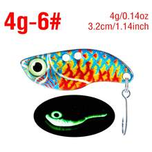 1PC Luminous Metal VIB Fishing Bait 3D Eyes Realistic Simulation Skin Sinking Hard Lure For Fresh Saltwater - V018 - View 18