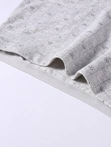 Bộ 5 chiếc quần lót nữ cạp trung bằng cotton hữu cơ, in họa tiết, thoáng khí. - Xám - Xem 3
