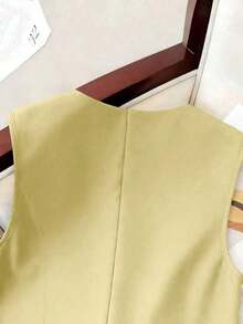 Camiseta sin mangas casual para mujer de talla grande, adecuada para fiestas, reuniones, calle, estilo chino, resort, Día de San Patricio, Pascua, Día de San Valentín, Acción de Gracias, Navidad, cómoda, versátil, estilizadora, primavera/verano, Dí - Amarillo - Ver 3