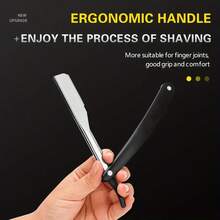 1pc Stainless Steel Razor Handle + 30pcs Replacement Blades, Manual Safety Depilatory Shaver, Men's Beard Razor, Suitable For Barbershops And Home, Personal Care Item - Old-fashioned Razor - View 4