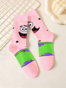SpongeBob SquarePants 7 Đôi/3 Đôi/1 Đôi Tất Nữ Cao Đến Bắp Chân, Dùng Cho Mọi Mùa, In Hoạt Hình Vui Nhộn & Độc Đáo, Biểu Cảm Thời Trang & Kỳ Quặc, Phân Loại Ngẫu Nhiên, Phù Hợp Cho Ở Nhà, Nghỉ Lễ, Thể Thao Và Mặc Hàng Ngày - Nhiều màu - Xem 2