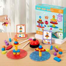 3D Stacking Building Blocks Game Toy, Creative Construction Set, Single Player And Multiplayer Modes. Helps Develop Spatial Awareness And Hand-Eye Coordination, Suitable For STEM Learning, Great Birthday Gift For Preschool Boys And Girls. - Multicolor - View 4
