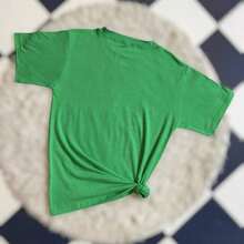 NewSummerCasualLetras Playera Blouse Con Impresión De La Granma Más Bonita Ropa Para Mujeres-Vintage Street Style Unisex Loose Cotton Short Sleeve Crew Neck T-Shirt - 綠色的 - 查看 2