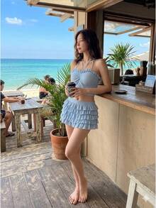 Women Bikini Sets - Blue - View 2