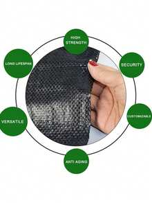 Vải chắn dệt màu đen, chịu lực cao, làm từ nhựa HDPE, có khả năng kiểm soát sự xâm lấn mặt đất và thấm nước, bền chắc. - Nặng - Xem 2