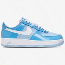 Nike Air Force 1 '07 LV8 Edge Men's Casual Sneakers Safety Orange/White HV9405-800 | Court-To-Street Style, Iconic Silhouette - 藍白色 - 查看 3