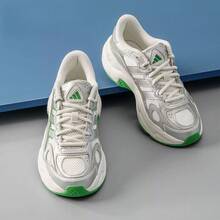 Adidas 全新SPORTSWEAR M厚底增高休閒男女同款老爹鞋 - 銀白/,綠色 - 查看 10