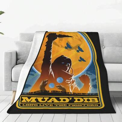 1pc Poodle Blanket 3D Animals Blanket Adult Bedroom Air Conditioning Throw Blanket Home Decor