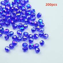 100-500pcs Acrylic Shiny Faceted Corner Beads - DIY Handmade Beading, Suitable For Jewelry Making, Handicrafts, Translucent Material - Faceted Beads - View 45