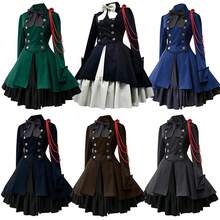 Stage Dance Wear - Women's Dress With Bow and Ruffles [blue] - View 2