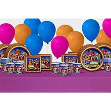 New York City NYC - Juego de suministros para fiesta de cumpleaños para 16 unidades - Azul Y Blanco - Ver 8