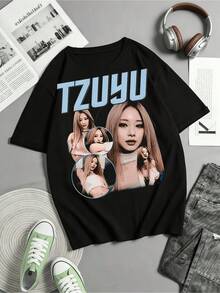 Twice Graphics T-Shirt By Tzuyu, Twice Four Is T-Shirt, My Strategy T-Shirt, Twice Ready To Be World Tour T-Shirt, Twice Members Sweater - Black - View 6
