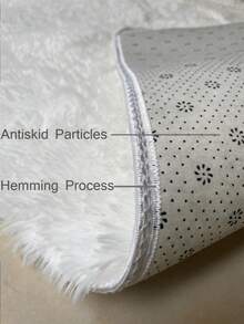 Alfombra de área grande y suave de estilo moderno, adecuada para dormitorio, sala de estar, dormitorio, decoración del hogar, esponjosa y mullida, cómoda en color blanco, se puede usar como alfombra decorativa - Rosa Pálido - Ver 7