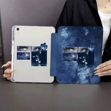 1 Ốp lưng máy tính bảng màu xanh dương in hình mắt và bướm theo phong cách anime, tương thích với iPad thế hệ thứ 10 10.9 inch 2022 / Air 13 (M3 2025) / Air 11 (M3 2025). Tương thích với SAMSUNG, , Oppo Pad, Matepad, Vivo Pad, Honor Pad. - Nhiều màu - Xem 3