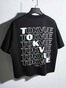 Camiseta de manga corta con estampado floral en relieve, estilo urbano, para hombres y mujeres, adecuada para actividades al aire libre, festivales de música, uso diario y reuniones con amigos. - Negro 5 - Ver 3