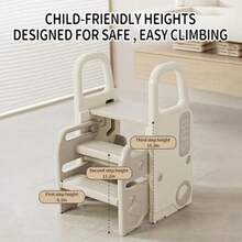Kids Step Stools - Gray and White - View 6
