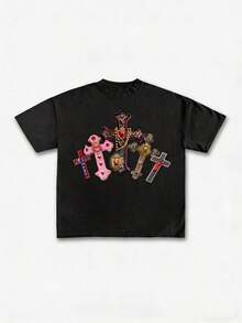 Premium Unisex Casual T-Shirts With "GOD'S ART ON DISPLAY" Print, Customizable Graphic Tees For Men - Men's T-Shirts. Casual And Stylish Short-Sleeved T-Shirts For Summer, Made Of 100% Cotton. The Most Popular Top For Men. - 黑色 5 - 查看 6