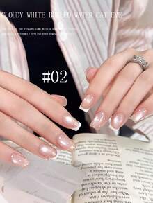 MISS SHAKA 10ml Summer Nails White Pink Grey Boiling Water Glass Bead Cat's Eye Gel Nail Polish Glue 2026 Popular Whitening Ice Transparent Silk Glass Beads For Nail Salon Home DIY Vacation Nail Supplies - Multicolor - View 21