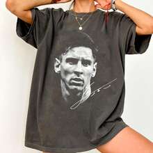 Et S Lionel Messi Shirt - Vintage Design Argentina Soccer Football Fan - Black - View 1
