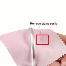 10/30pcs Jewelry Cleaning Cloths, Pink Polishing Cloths, Suitable For Sterling Silver, Gold, Platinum, 6x8cm Small Polishing Cloths - Multicolor - View 12