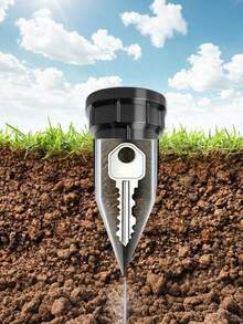 Realistic Hidden Key Sprinkler, Waterproof Key Box, Suitable For Outdoor Garden Lawns, Easy To Insert Into Garden Lawn Ground, Waterproof And Corrosion Resistant, Convenient Cash Hiding And Storage Device, Anti-Loss Storage Device. - Multicolor - View 8