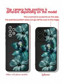 Floral Fashion 花卉印花鏤空磨砂黑保護手機殼，適用於 iPhone 16/11/16pro/16plus/16promax/16e/15Promax/13/14/12/XS/XR/7G/8P，Galaxy S25/S25PLUS/S25 Ultra/A16/A36/A26/A56/A50/A12/A32/A52/A72/A51/A21S/A13/A14/S24/S24PLUS/S24Ultra/S20/S23/S22/A53/S20FE/S21，11/12Pro/12/12X/13Pro/14Pro/15Pro/X3pro，10/9/Note9/12c/Note11pro/Note8Pro/9C/9a - 彩色 - 查看 5