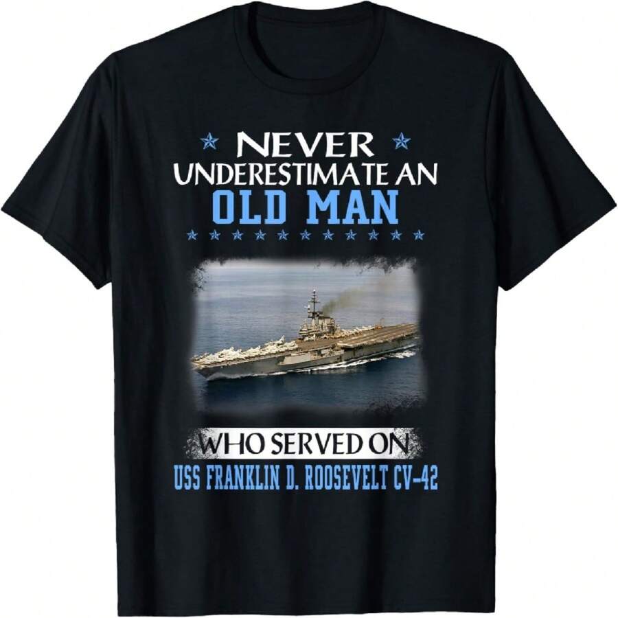 Veterans Day Father Day Gift T-Shirt - Black - View 1