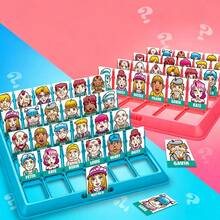 1 Set " Who" Board Game, Funny Who Card Game, Family Guessing Puzzle Toy, Desktop Intelligent Game, Great Campus Small Gift, Campus Small Reward - Multicolor - View 3
