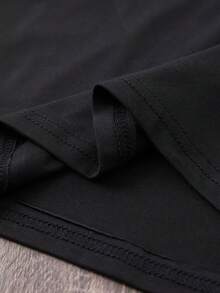 Athleisure Style Sports T-Shirt With Black And White Striped Print, Simple Casual Style With Round Neck And Short Sleeves, Soft And Comfortable, Suitable For Both Sports And Casual Wear, Polyester And Cotton Fabric, Machine Washable A01-0321660, Moisture-Wicking Gym Casual Wear. - 白色 - 查看 6