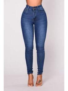 Women's Slimming Stretch Denim Jeans - 灰色 - 查看 6