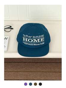 1pc Letter Embroidered Brim Wide Brim Baseball Cap, Spring/Summer Outing Face-Slimming Hip-Hop Snapback Hat For Men - Multicolor - View 5