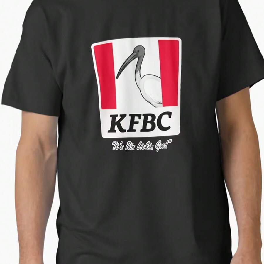 Printed T-Shirt For Men And Women - 黑色 - 查看 1