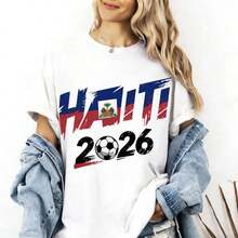 France 2026  Supporter T-Shirt, Football Fan T-Shirt With French Flag, 2026 World Cup Supporter Shirt, Gift For The French National Team. Women's T-Shirts - 白色 18 - 查看 6