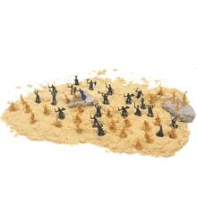 100 Pieces/Set Of Antique Soldier Miniatures, Decorative Home Model, Micro Mold With Multiple Poses, Medieval Knight Style TMZ - MIX -100PCS - View 4