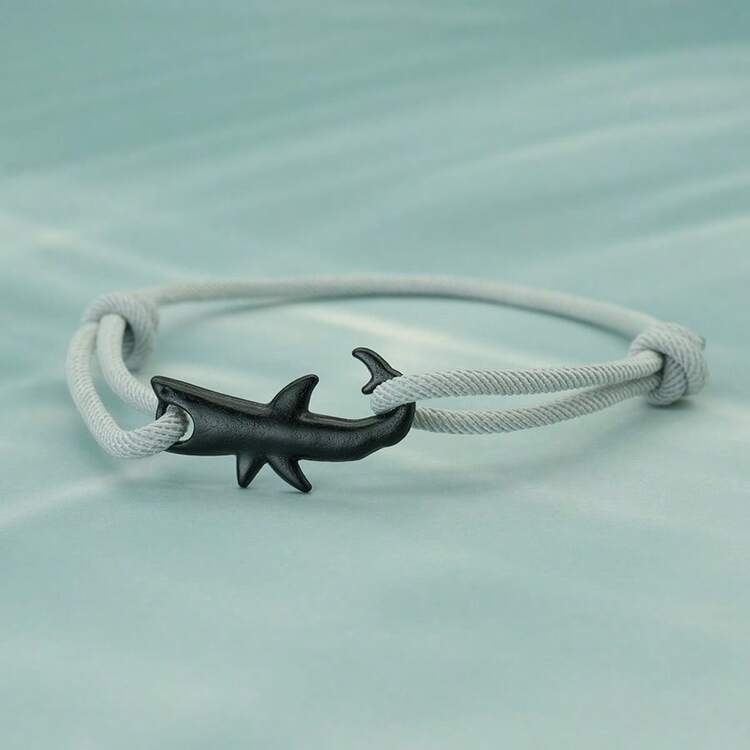 Shark Bracelet, Unisex, Multi-Layer Lucky Black & Red String Bracelet, Couple Gift, Summer Beach Jewelry, Surfing Bracelet