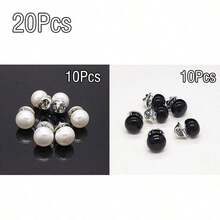 20/10/5pcs Anti-Exposure Buttons, Invisible Snap Fasteners For Clothing, Summer Cardigan Clips Suitable For Daily Apparel Decoration And DIY School - A - View 14