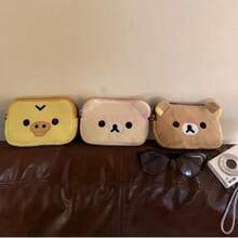 Cute Rilakkuma Anime Coin Purse Cartoon Makeup Organizer Storage Bag Kawaii Bear Plush Bag Cosmetic Bags Girls Toys Gifts - 01 - Xem 7